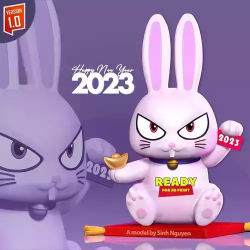 2023 Year of the Rabbit 3D print model