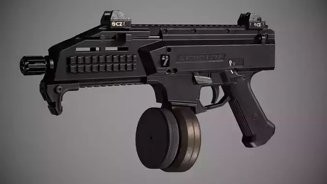 CZ Scorpion Low-poly 3D model