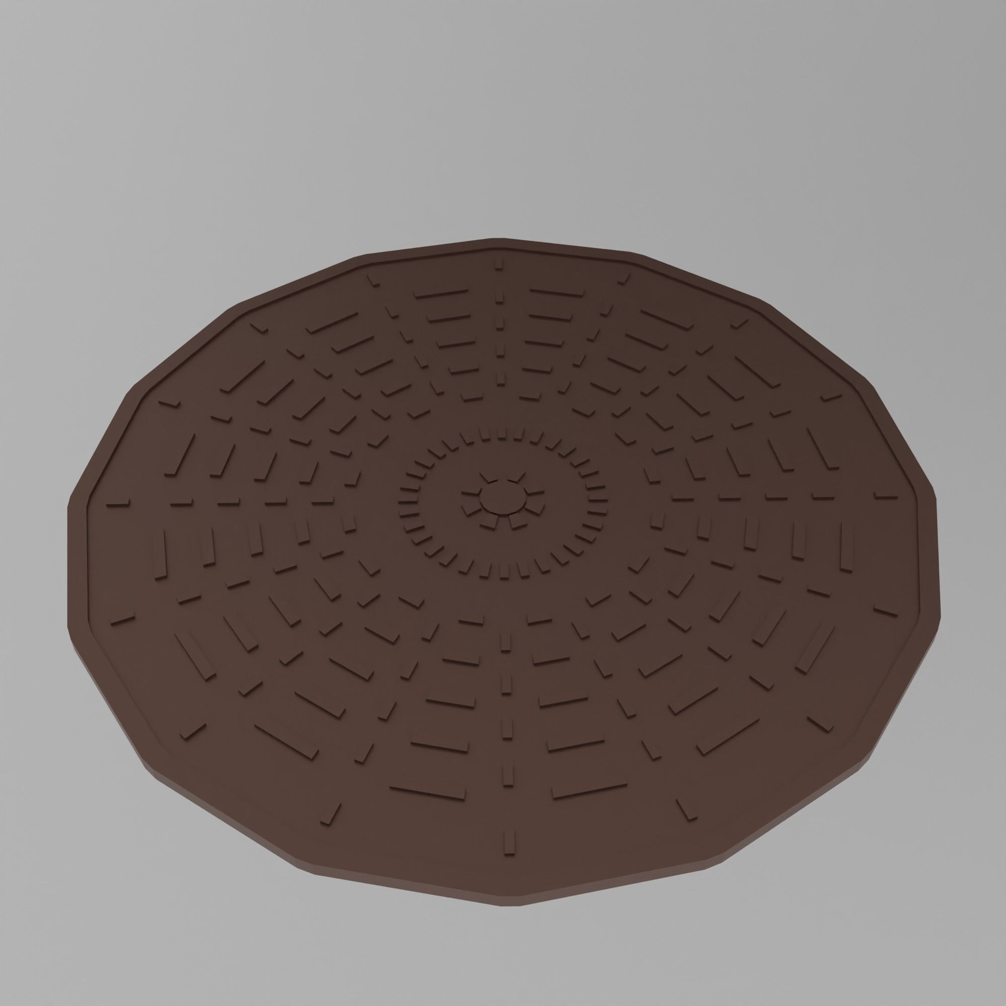 Cyberpunk city Low-poly 3D model_49