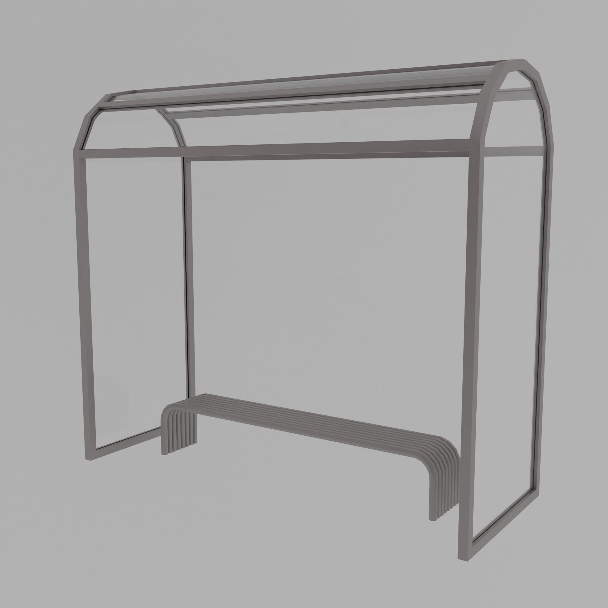 Cyberpunk city Low-poly 3D model_48