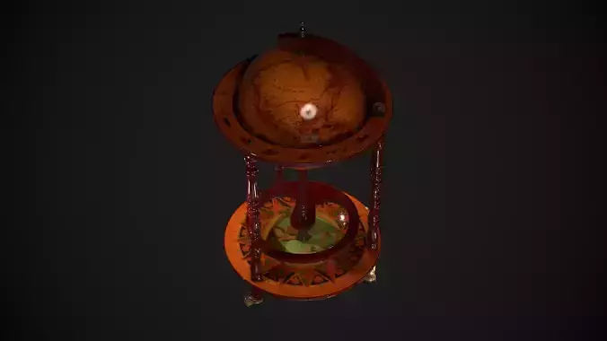 Pirates Globe Low-poly 3D model