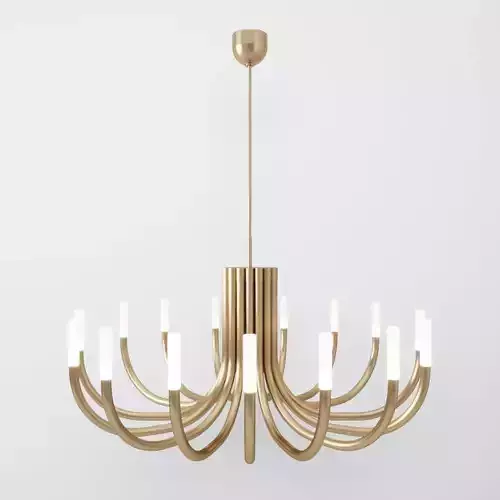Rousseau Large Oval Chandelier by Kelly Wearstler