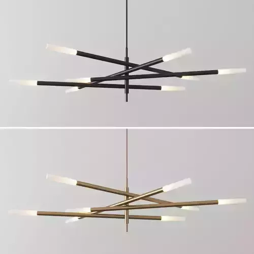 Rousseau Grande Eight Light Articulating Chandelier 3D model