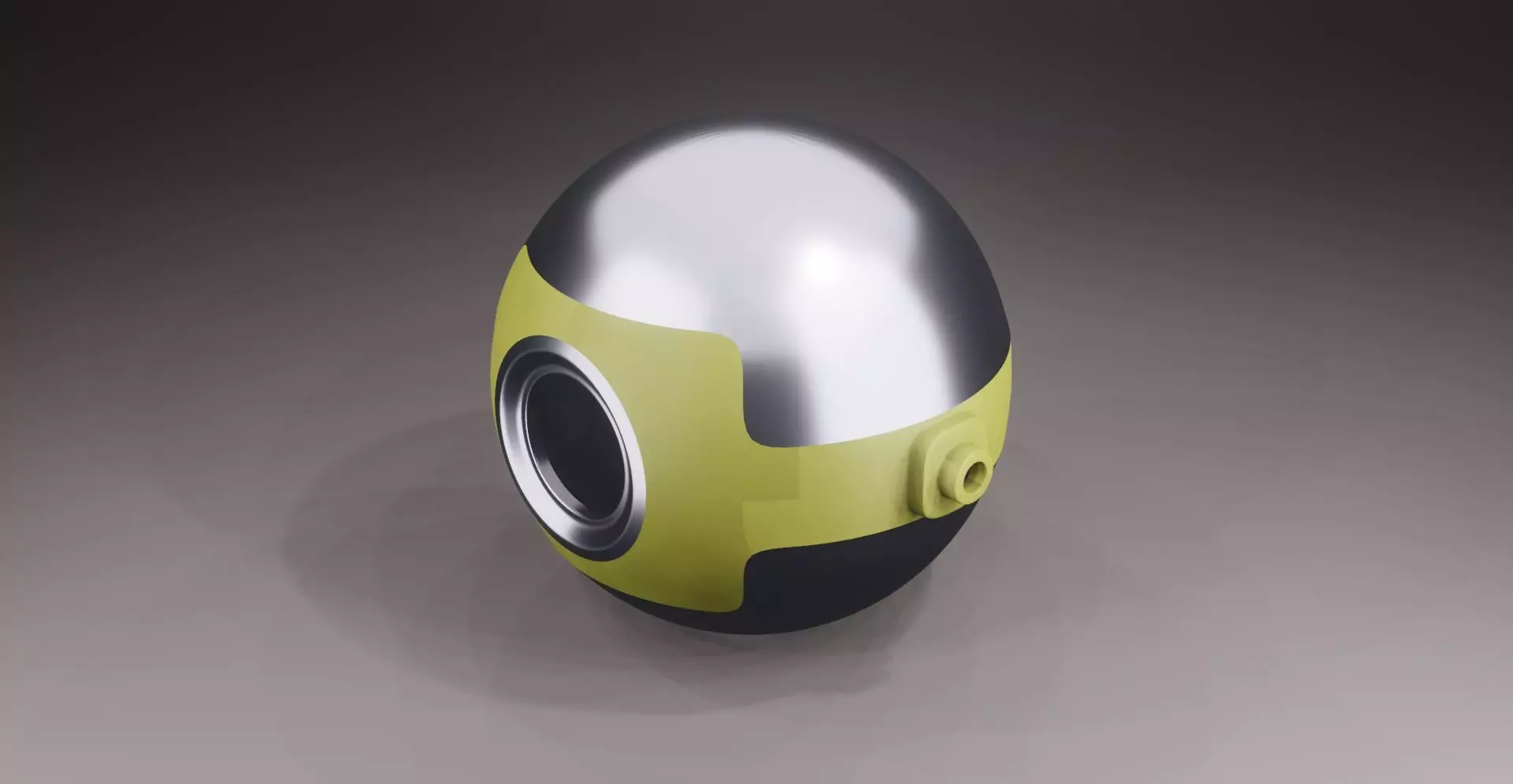 Mechanical - Sphere Head 3D model_0