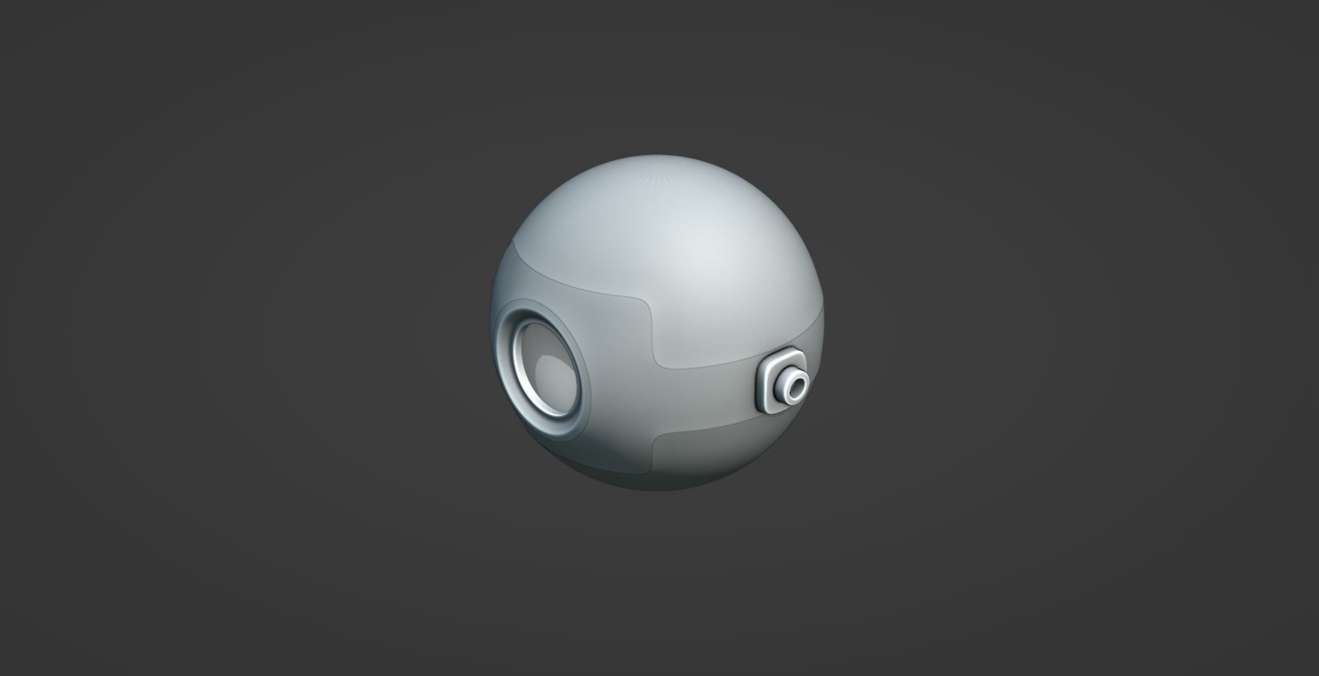 Mechanical - Sphere Head 3D model_2