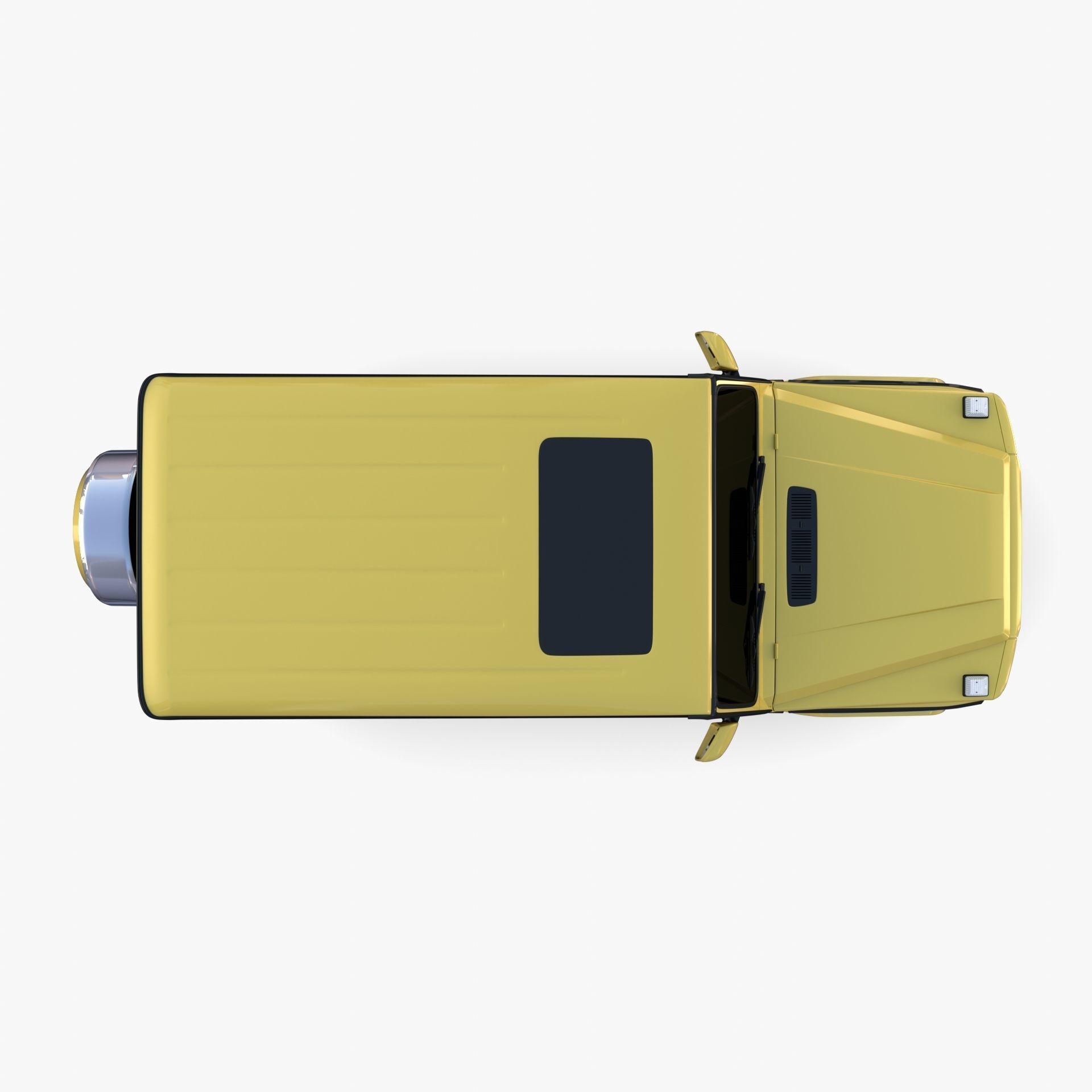 Generic Luxury SUV with interior 3D model_9