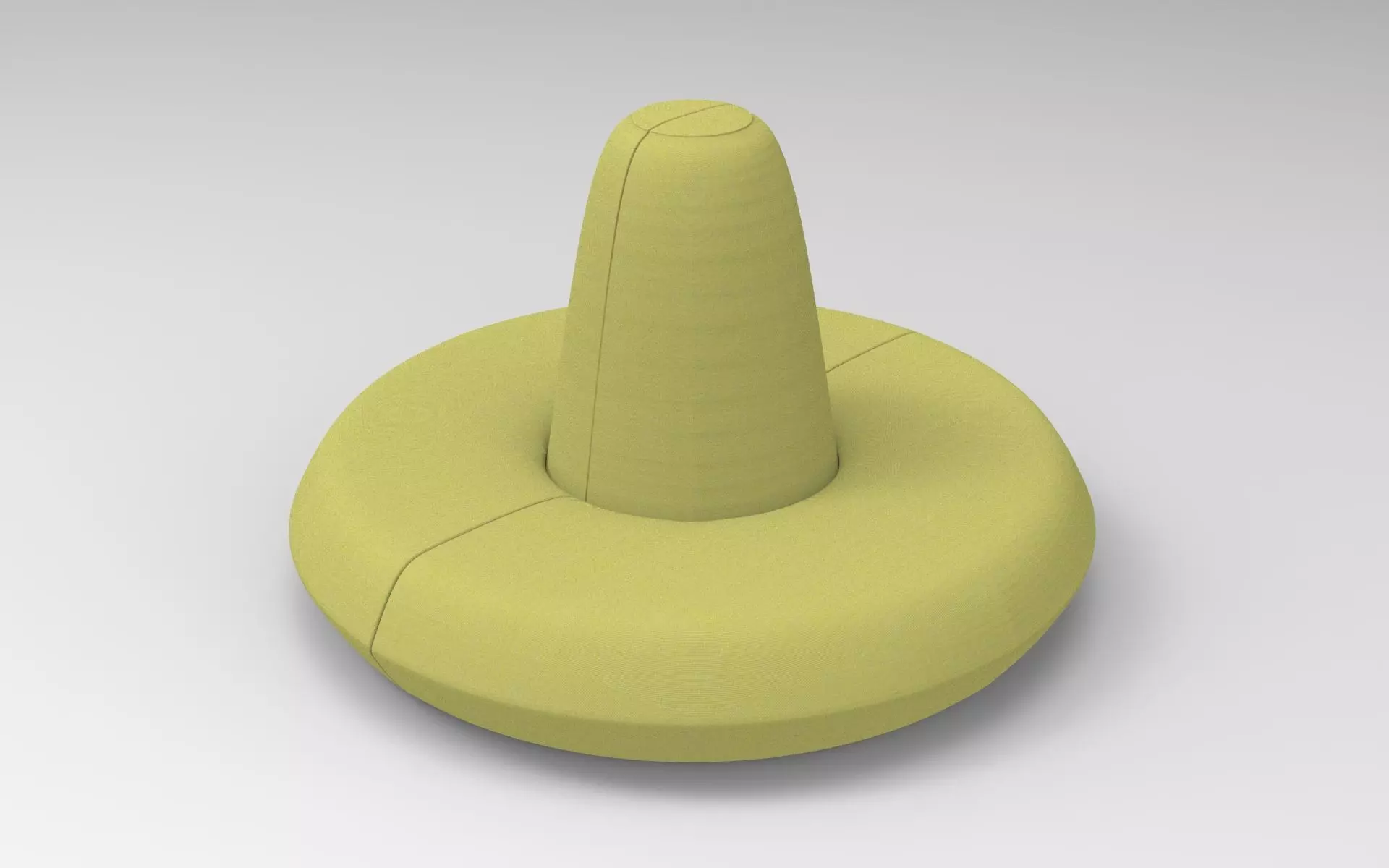 Saloon Sofa Low-poly 3D model_0