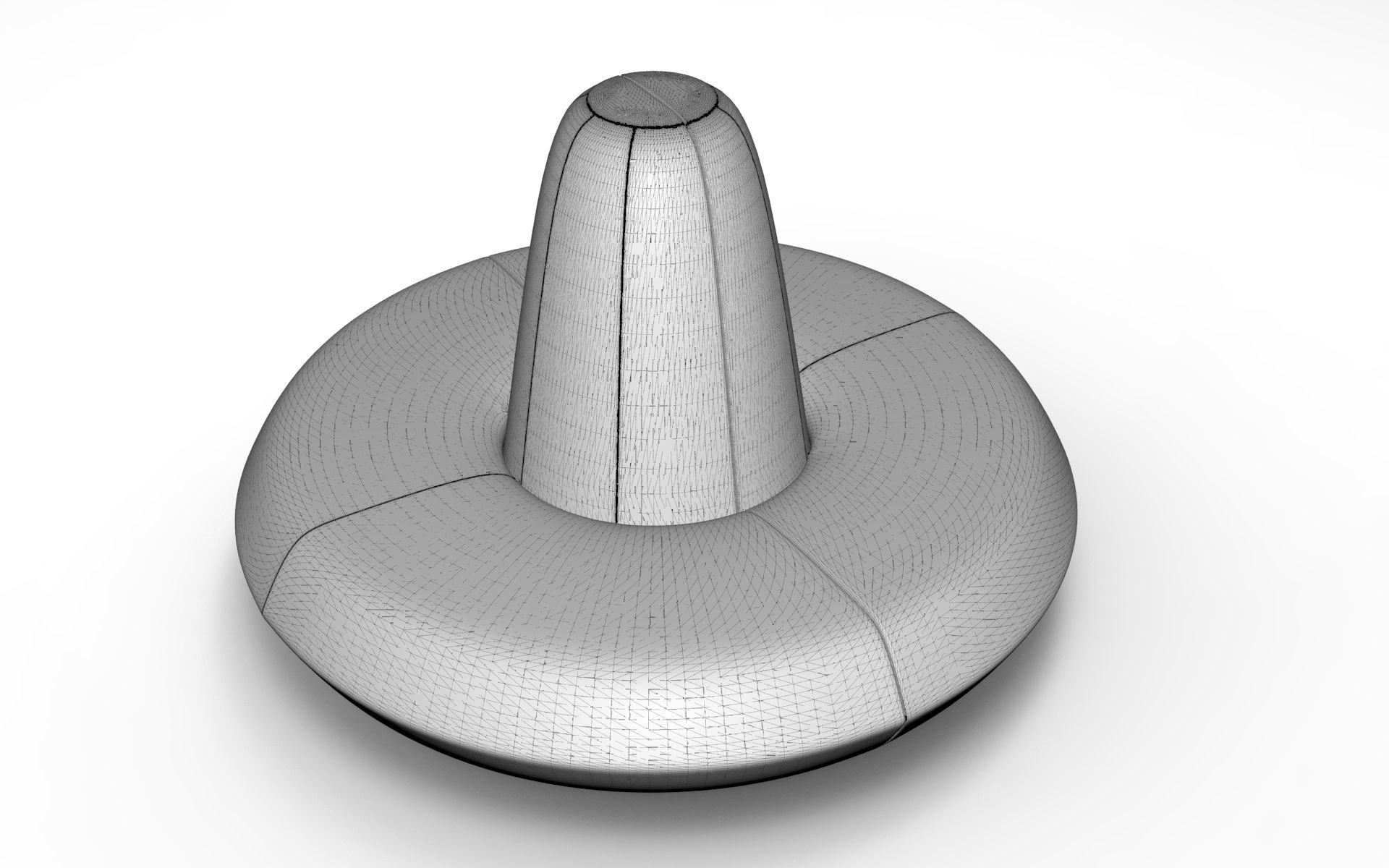 Saloon Sofa Low-poly 3D model_5