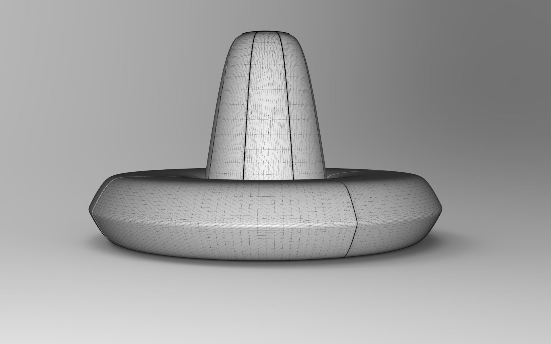 Saloon Sofa Low-poly 3D model_6