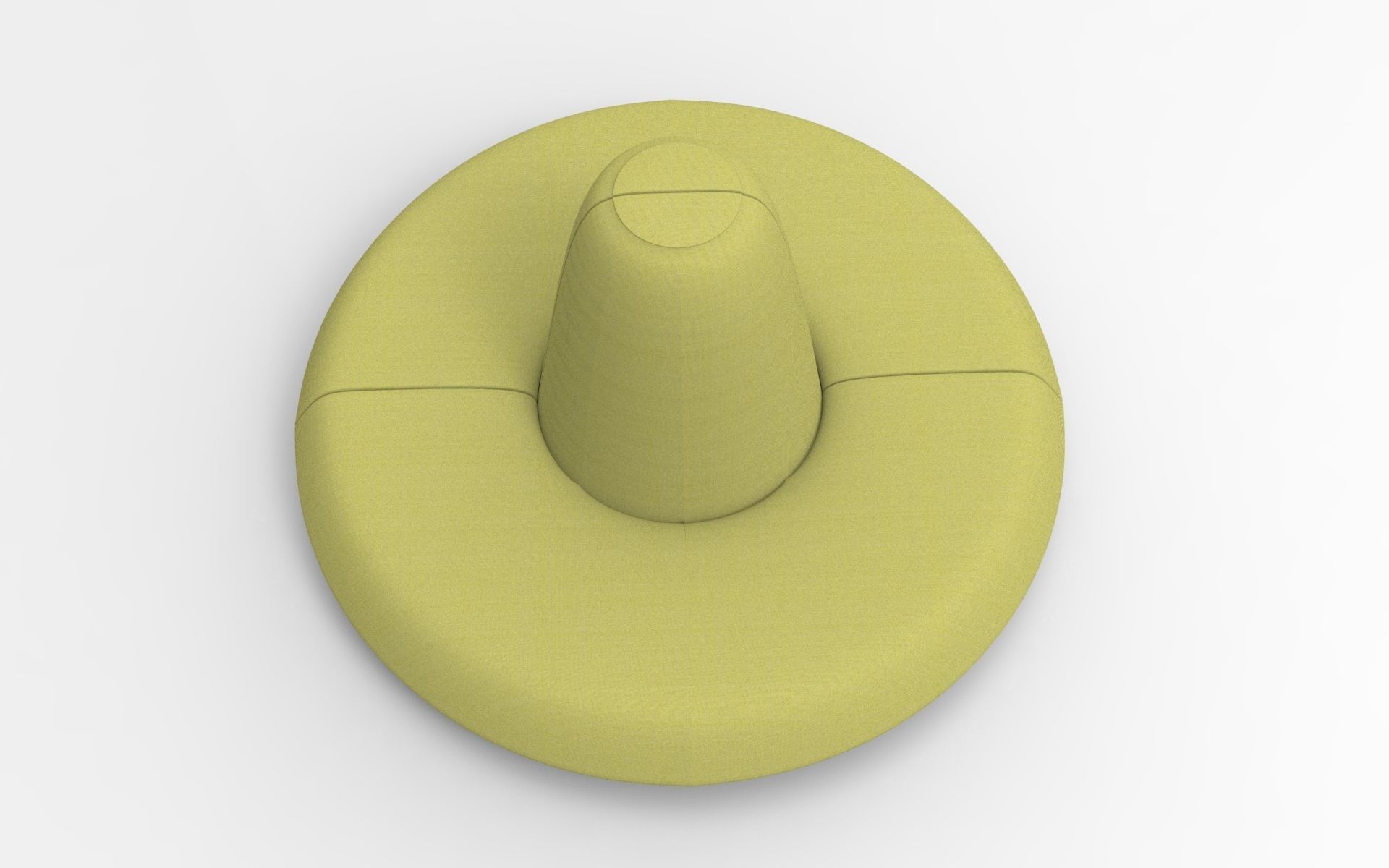 Saloon Sofa Low-poly 3D model_2