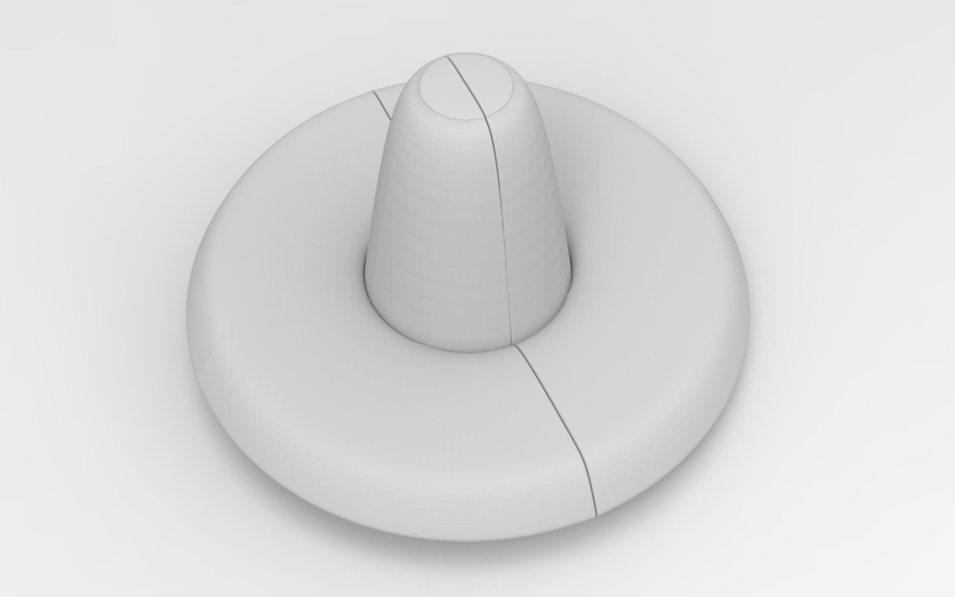 Saloon Sofa Low-poly 3D model_8