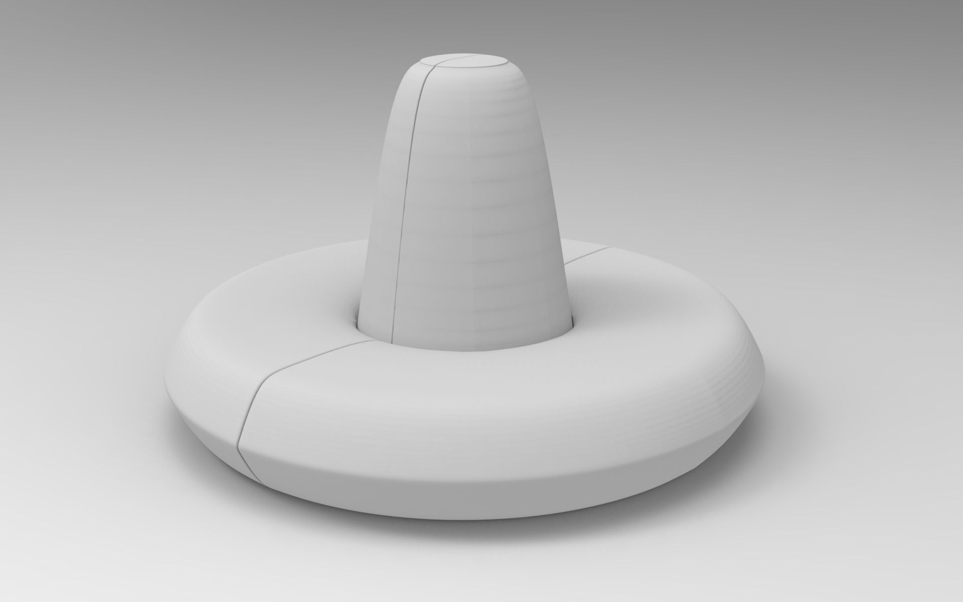 Saloon Sofa Low-poly 3D model_7