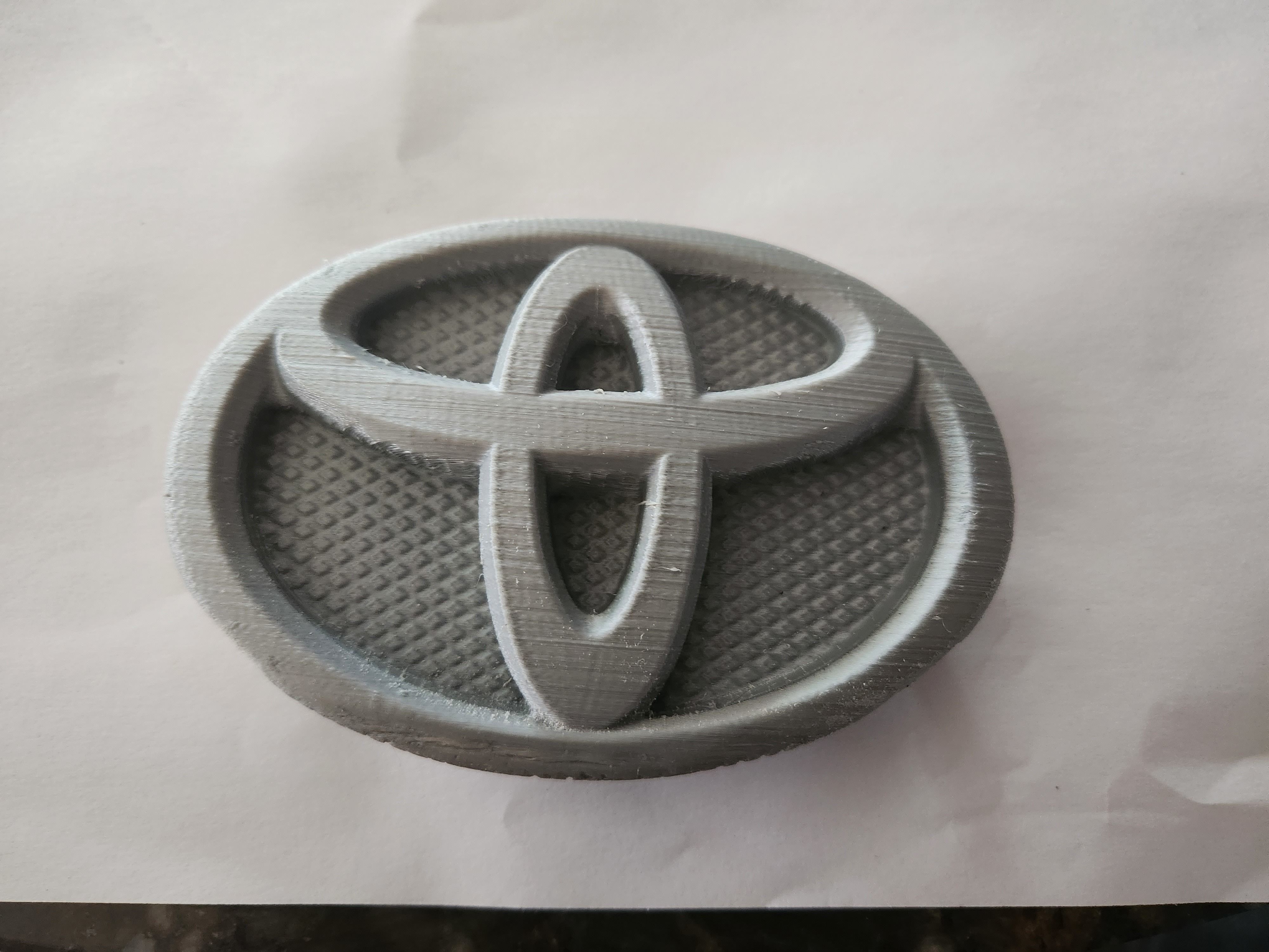 toyota yaris front bumper emblem 3D print model_1