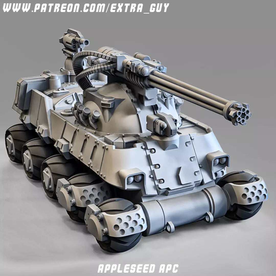 Battle APC 70mm 3D print model_0
