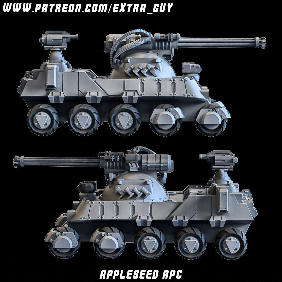 Battle APC 70mm 3D print model_2