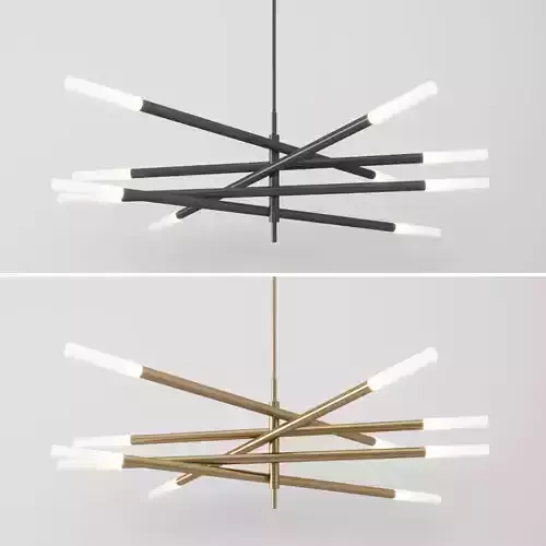 Rousseau grande articulating chandelier by Kelly Wearstler