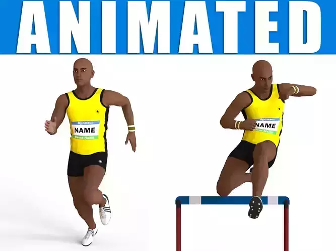 Athlete Action - Hurdles
