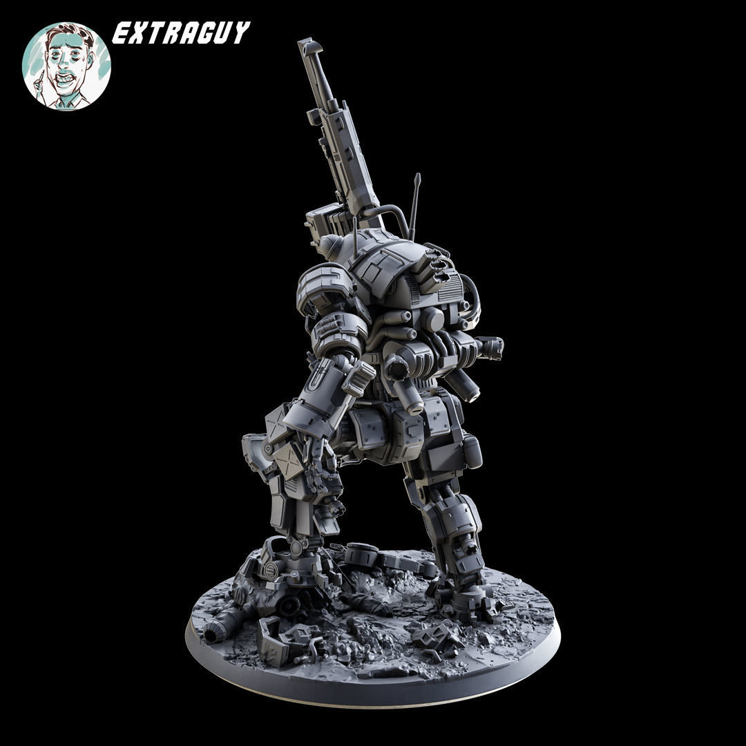 Titanfall Ogre 75mm 3D print model_2