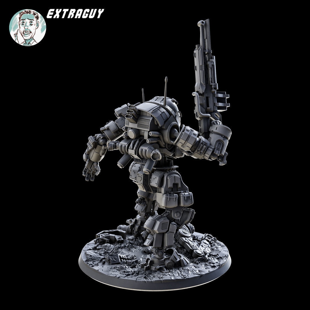 Titanfall Ogre 75mm 3D print model_3