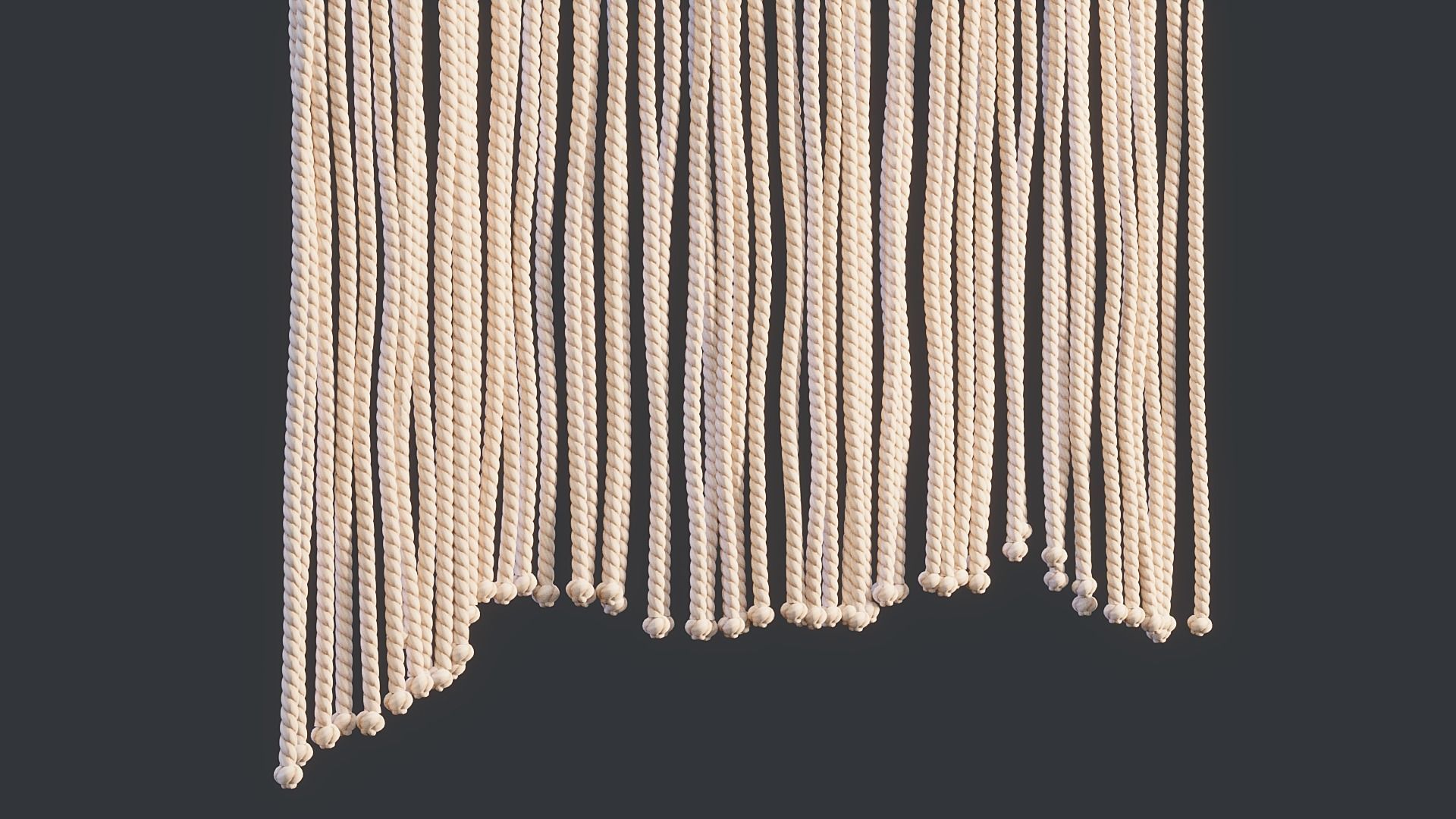 Macrame with Succulent Plant 3D model_14