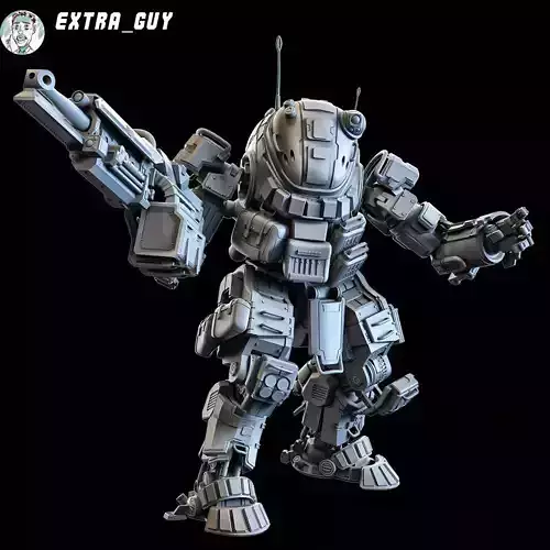 Titanfall Ogre 100mm 3D print model