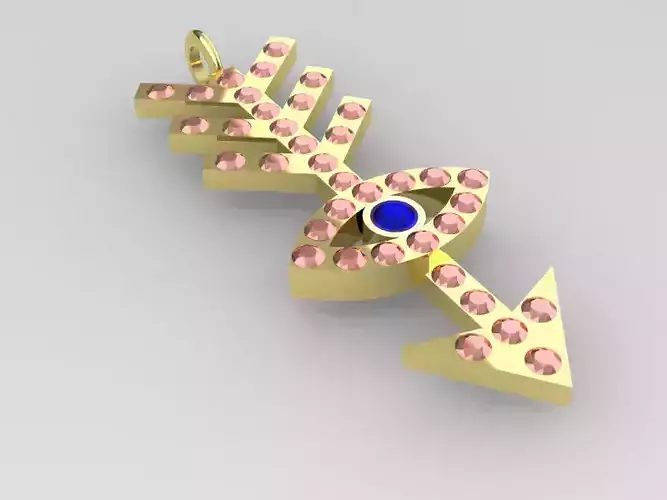 The evil eye arrow 3D print model