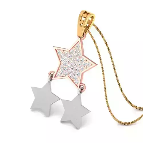 Pendant Casual stars gemstone 