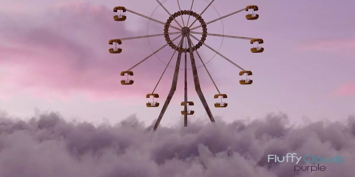 Fluffy Clouds Pack 04 and Cloud Node Shader for Blender 3D model