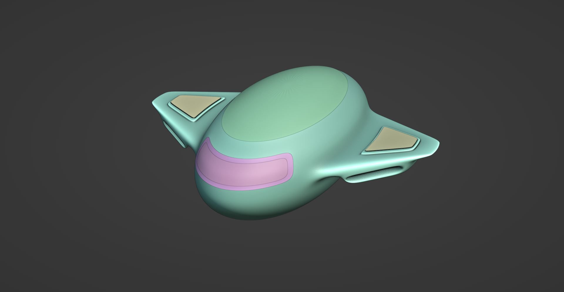 Sci-Fi Space Vehicle - HardSurface 3D model_3