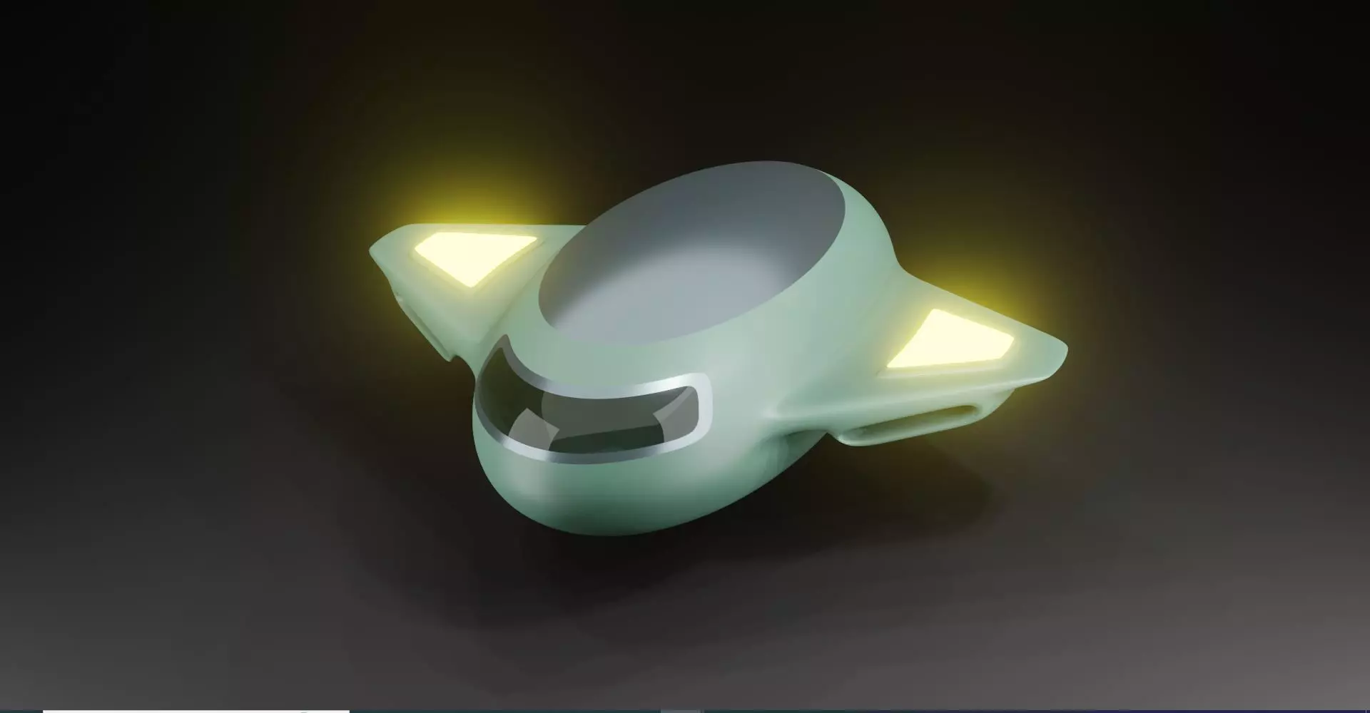 Sci-Fi Space Vehicle - HardSurface 3D model_0