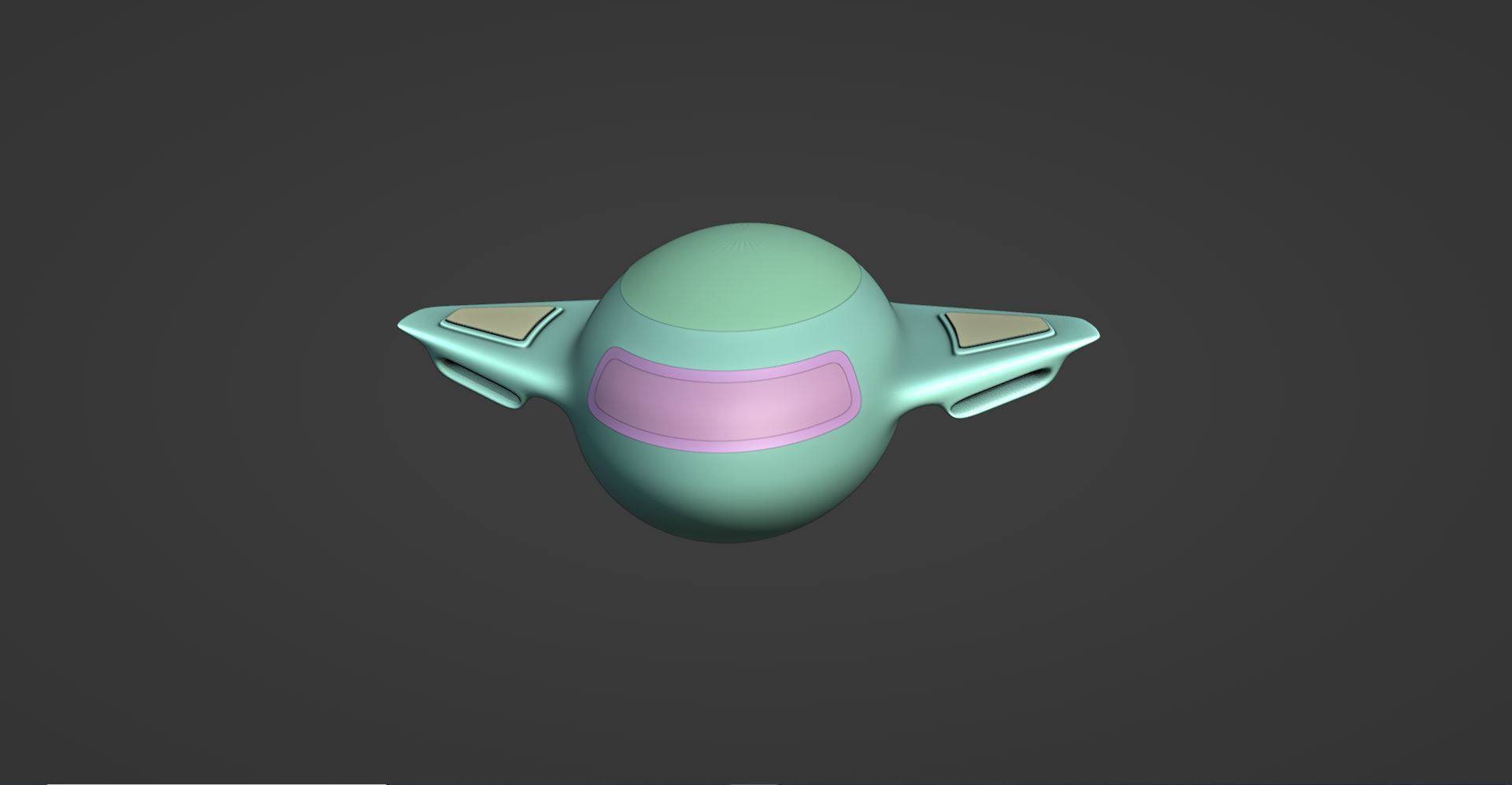 Sci-Fi Space Vehicle - HardSurface 3D model_4