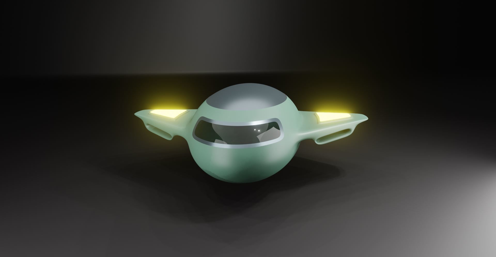 Sci-Fi Space Vehicle - HardSurface 3D model_1