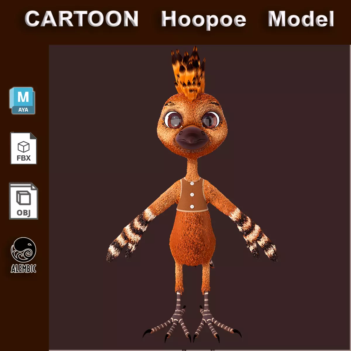 EUGY Hoopoe Kit de modélisme 3D EUGY Hoopoe Kit de modélisme 3D