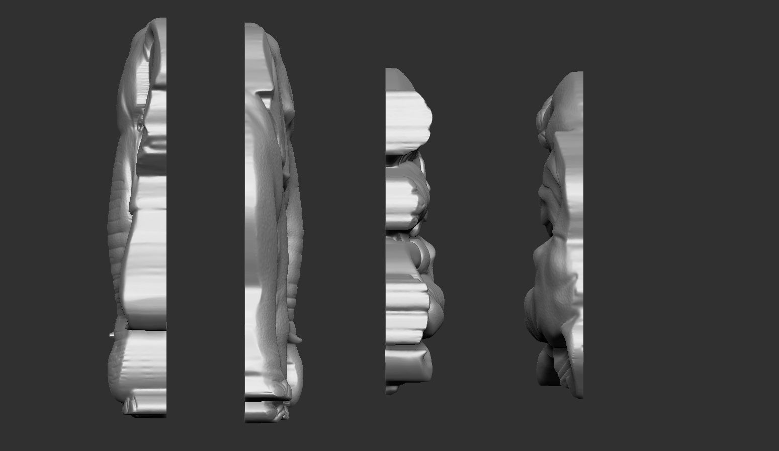 Elephant Bas Relief 3D print model_8