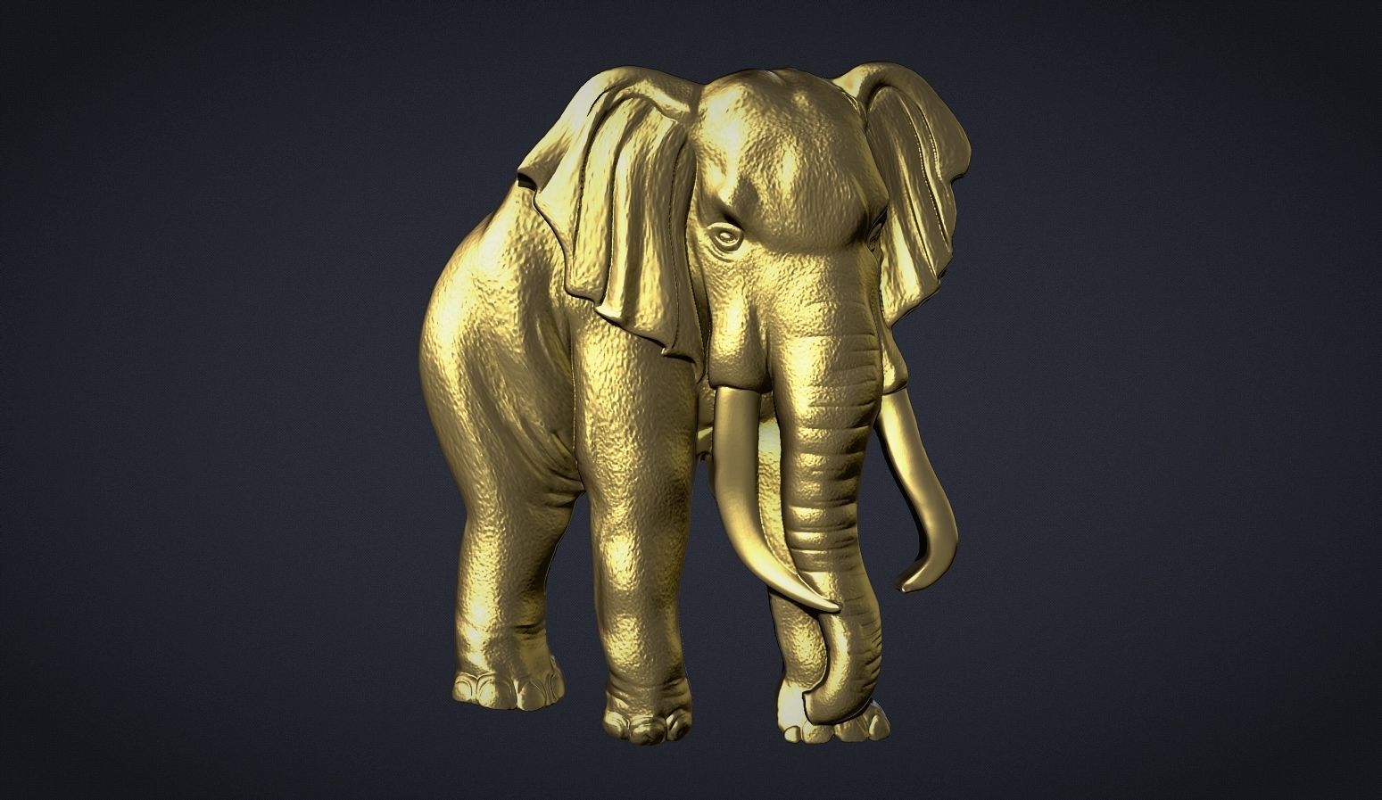 Elephant Bas Relief 3D print model_6