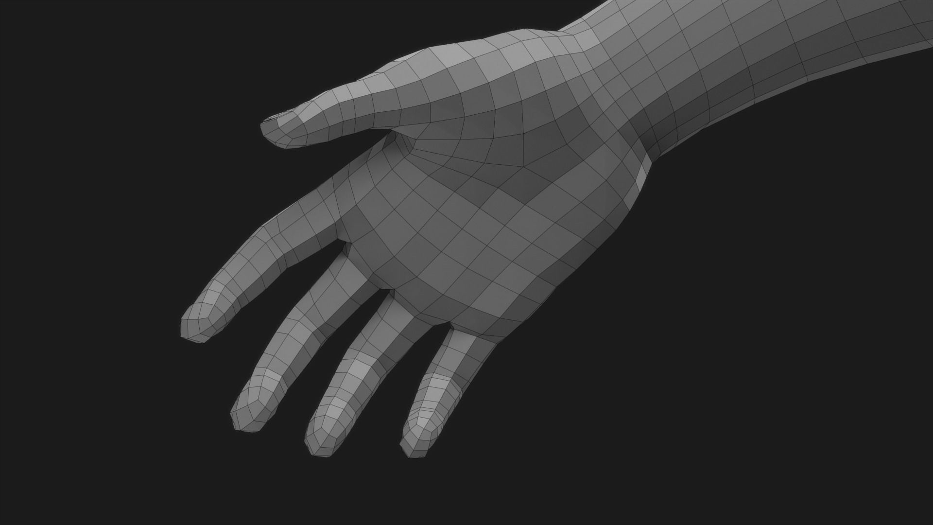 Realistic Man Body Basemesh 3D model_55