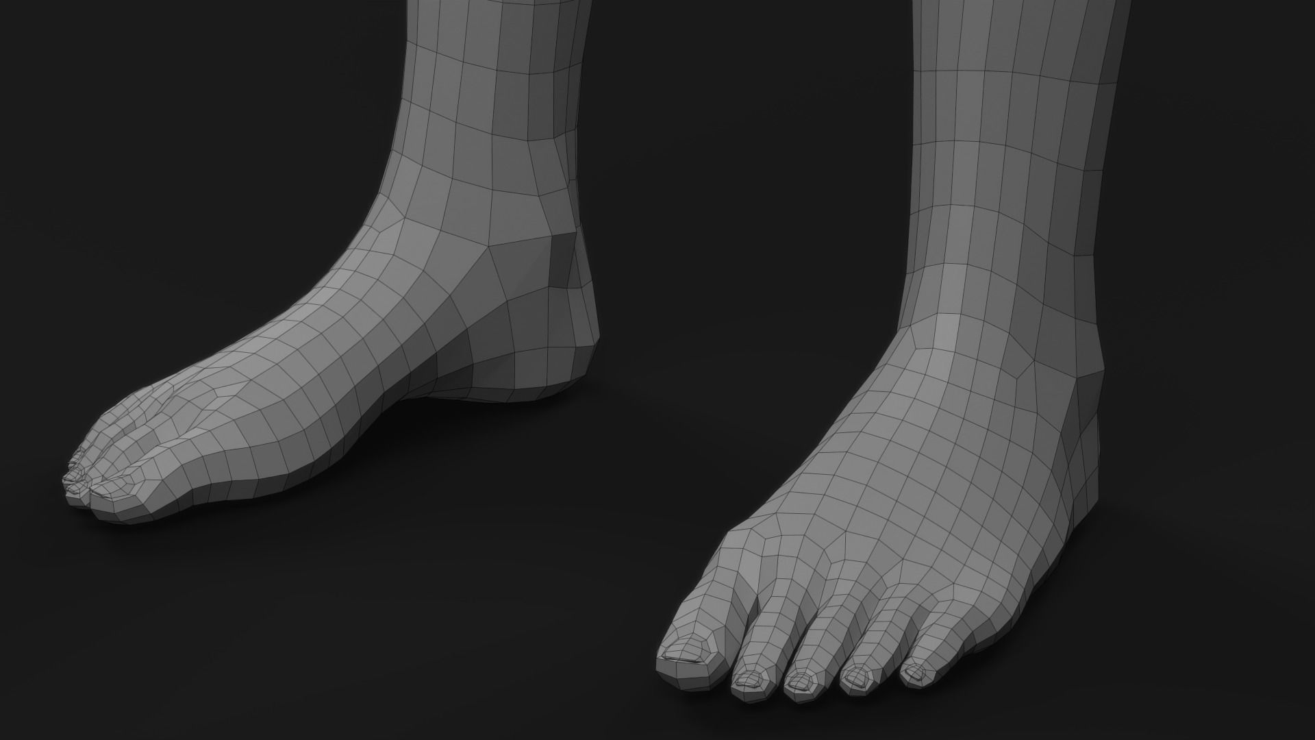 Realistic Man Body Basemesh 3D model_72