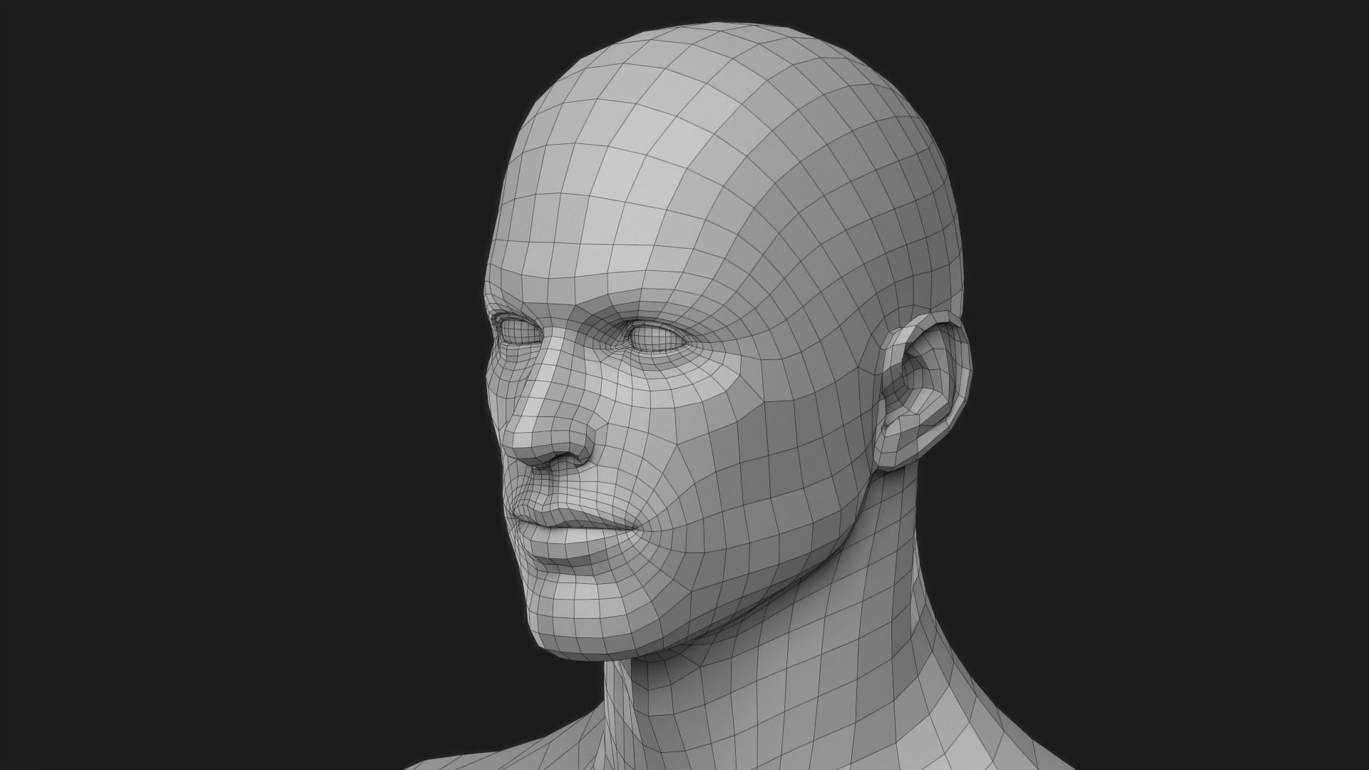 Realistic Man Body Basemesh 3D model_18
