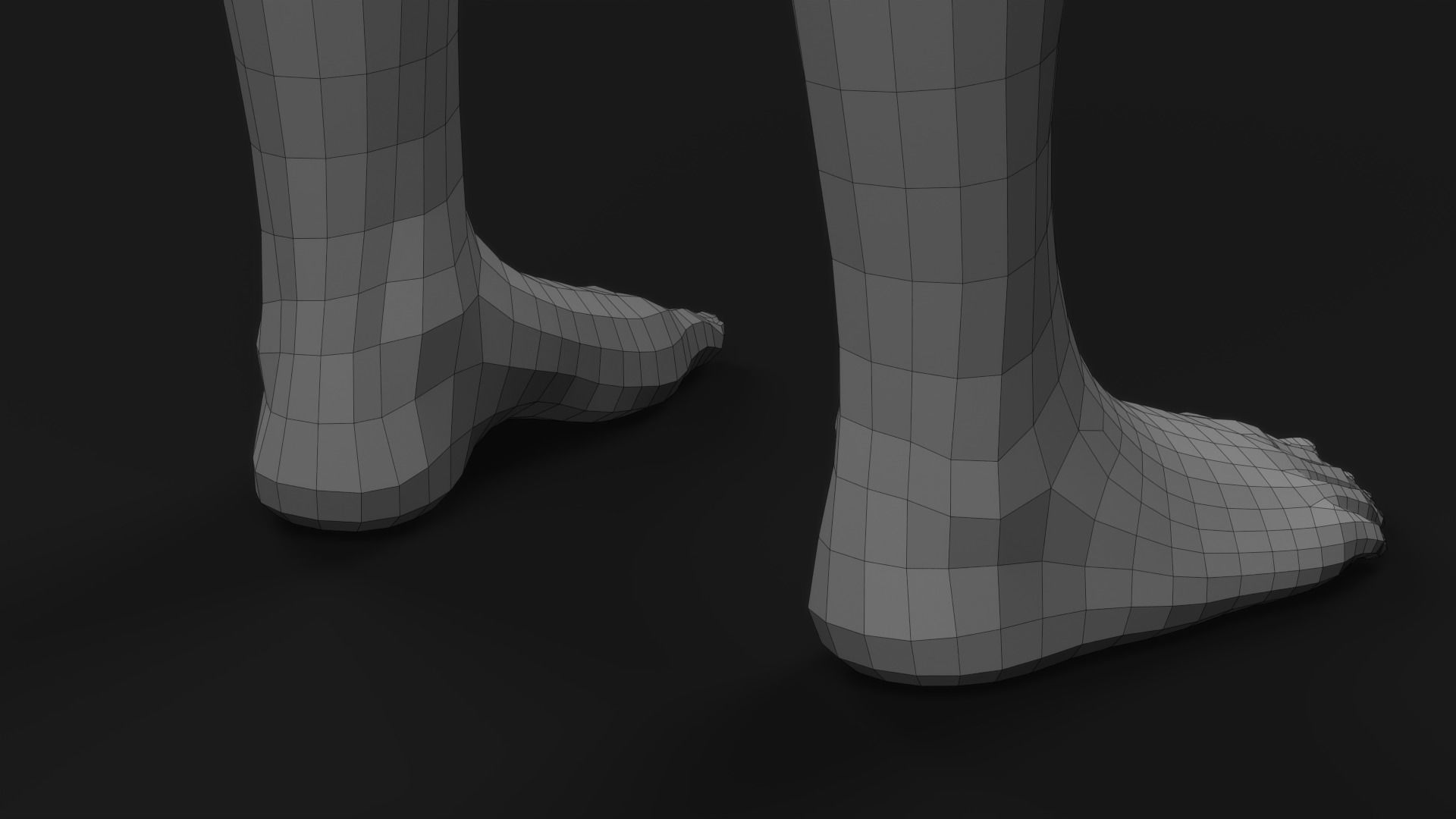 Realistic Man Body Basemesh 3D model_74