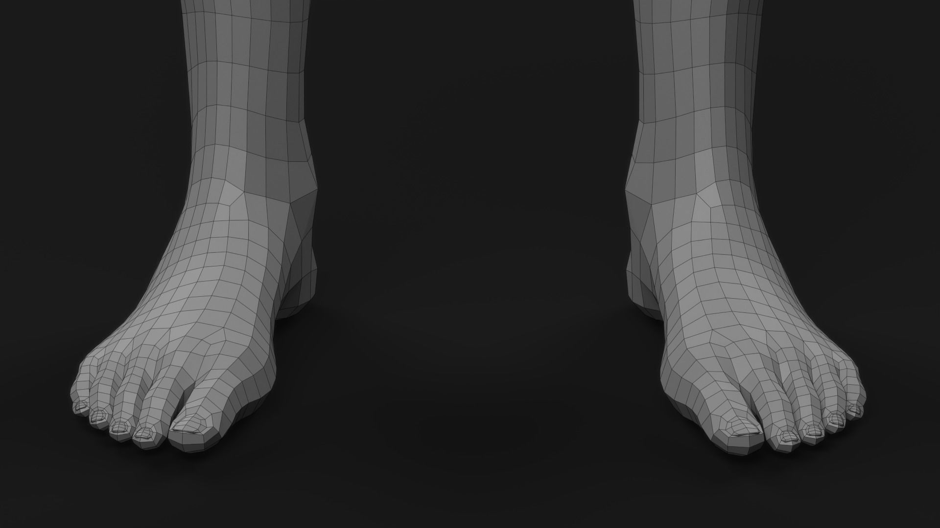 Realistic Man Body Basemesh 3D model_73