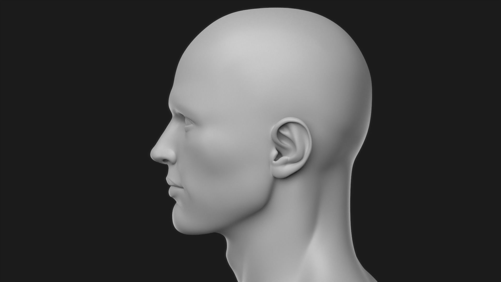 Realistic Man Body Basemesh 3D model_12