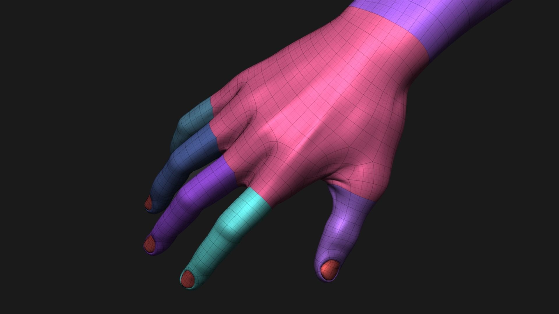 Realistic Man Body Basemesh 3D model_79