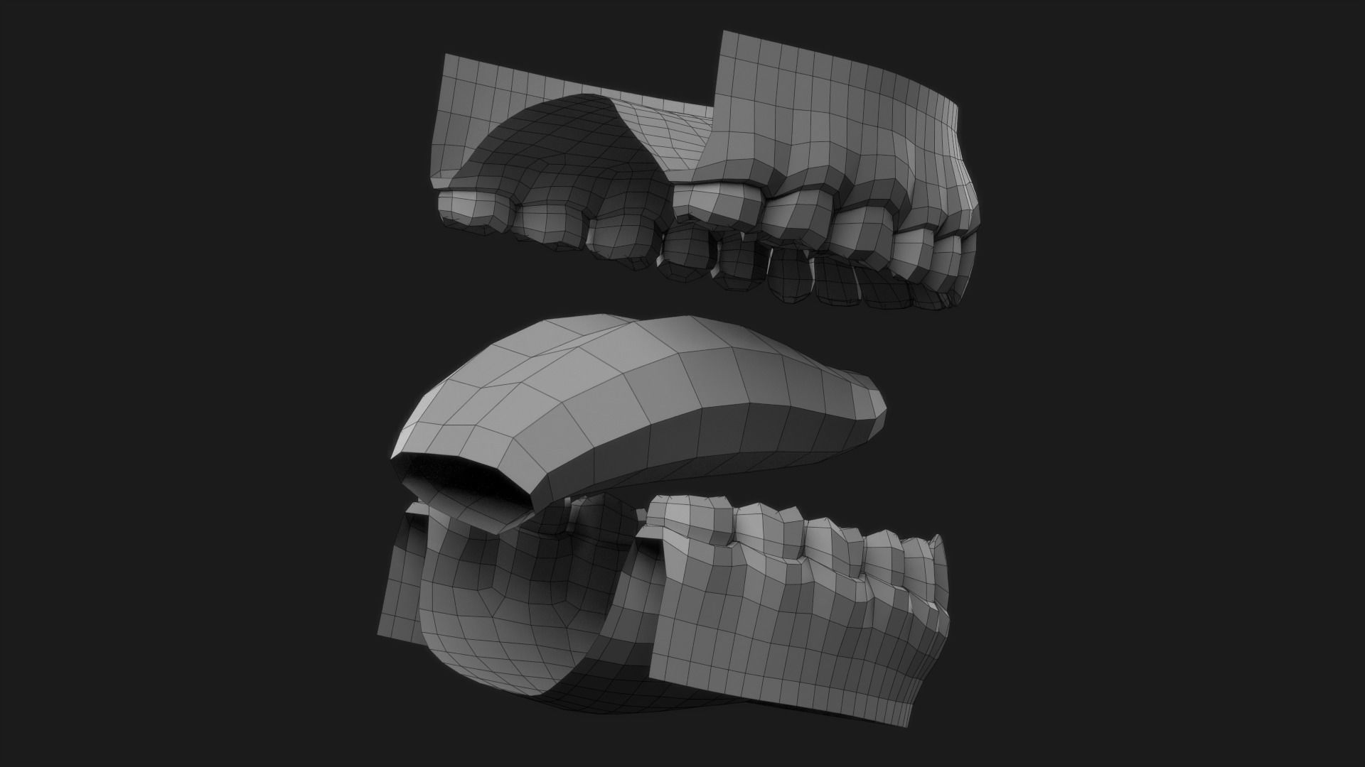 Realistic Man Body Basemesh 3D model_30