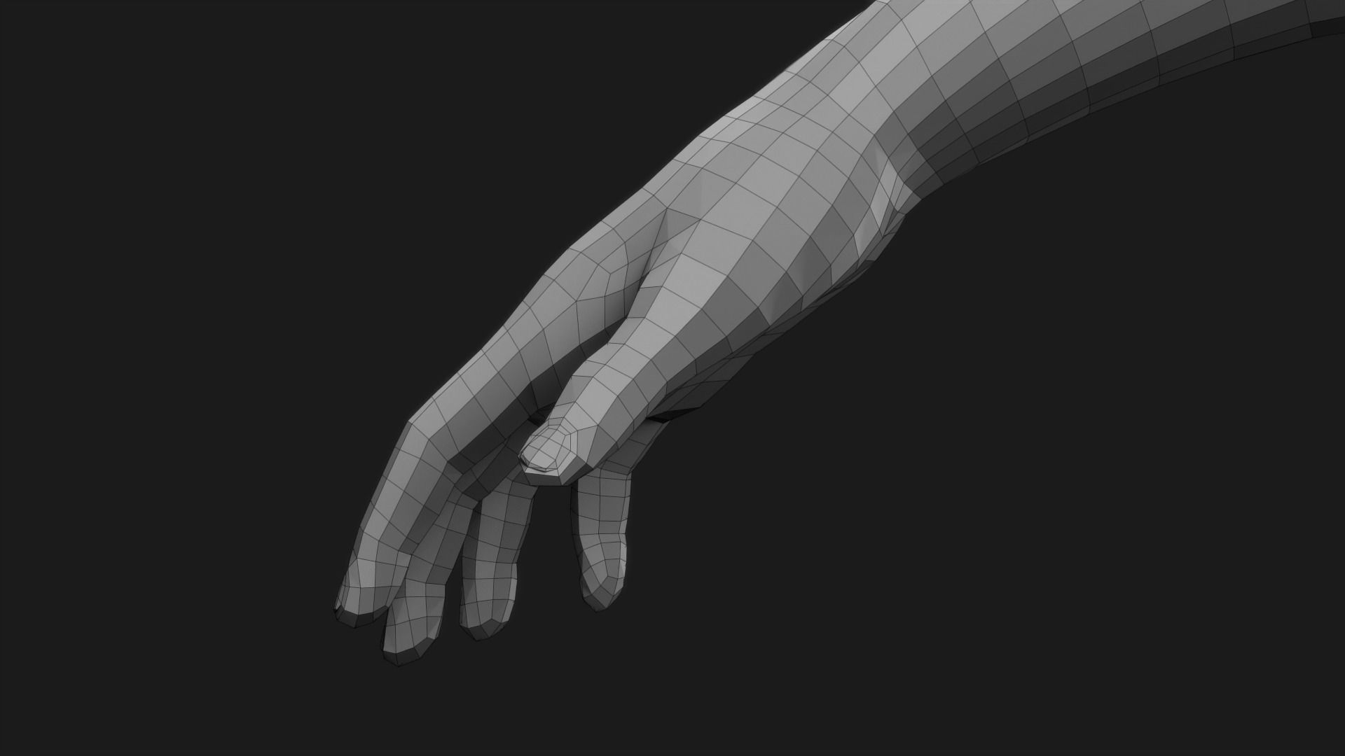 Realistic Man Body Basemesh 3D model_50