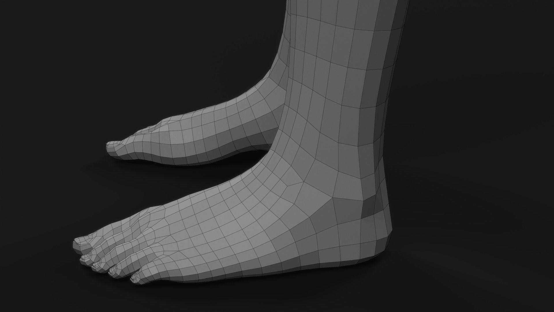 Realistic Man Body Basemesh 3D model_71