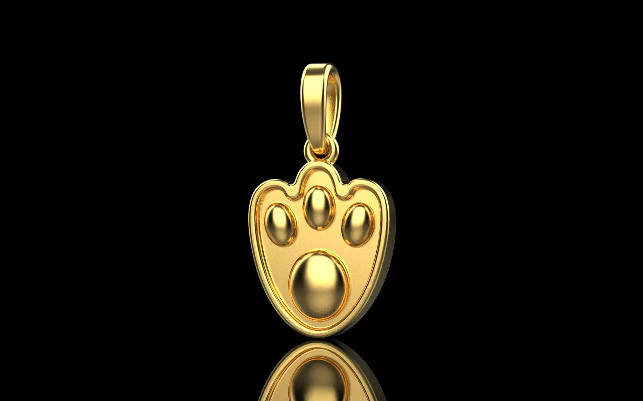 Rabbit lucky pendant model 320 3D print model_0