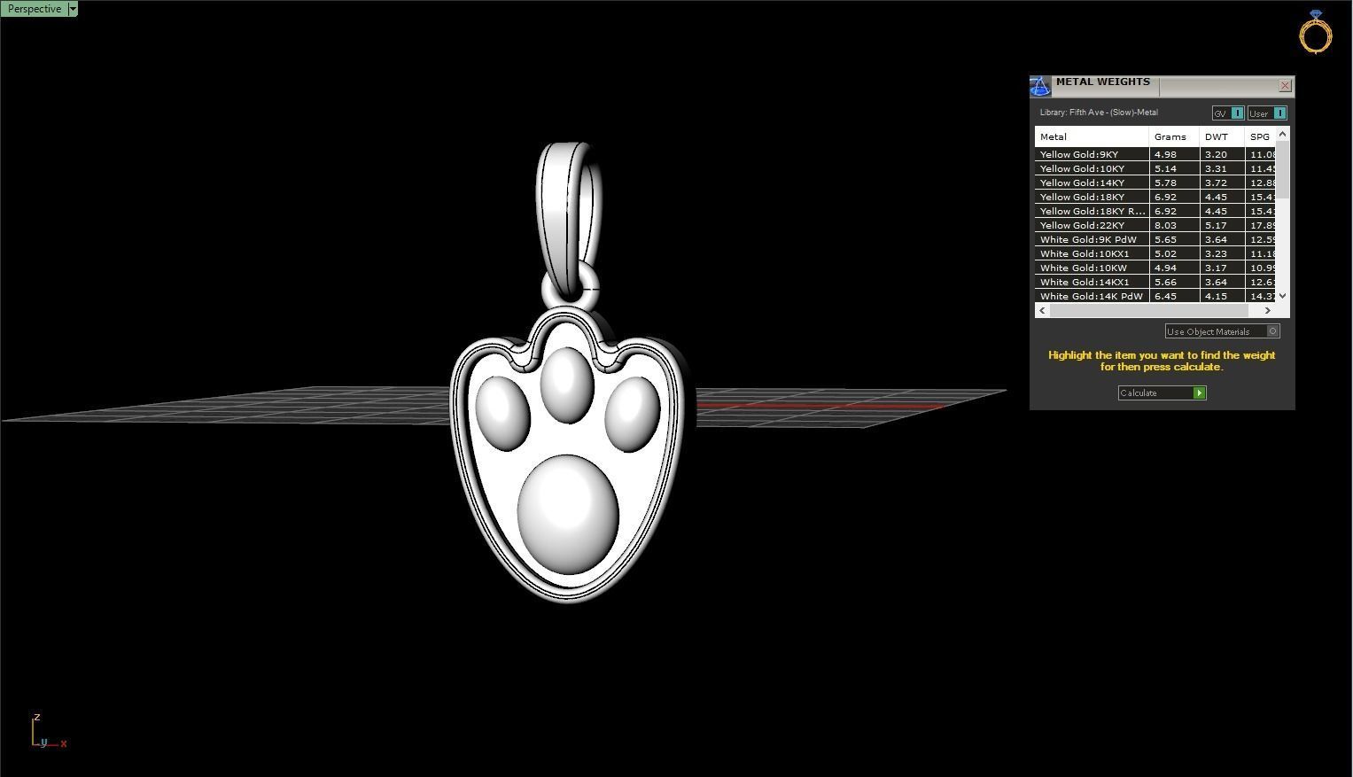 Rabbit lucky pendant model 320 3D print model_5