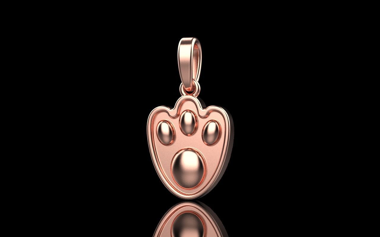 Rabbit lucky pendant model 320 3D print model_3