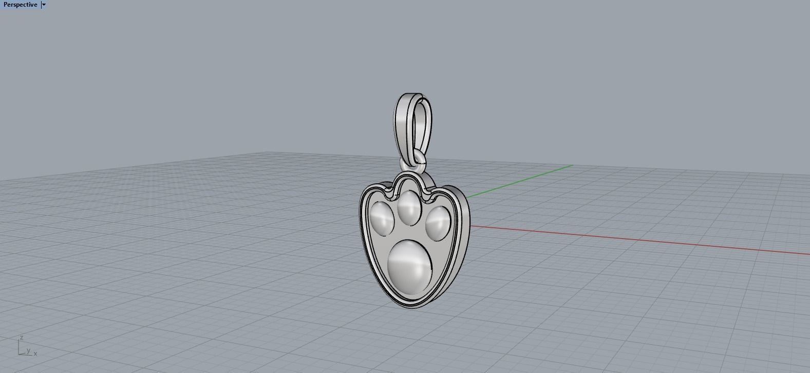 Rabbit lucky pendant model 320 3D print model_10