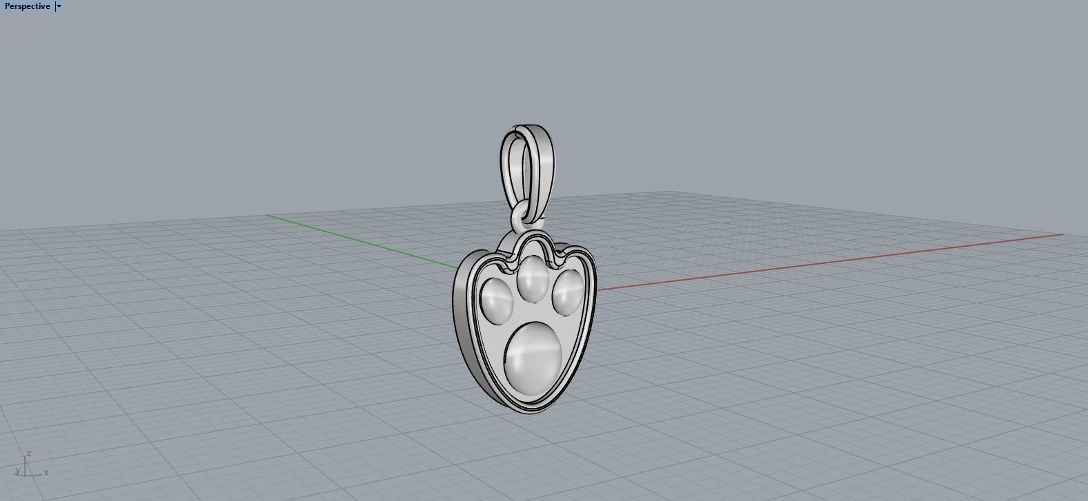 Rabbit lucky pendant model 320 3D print model_11